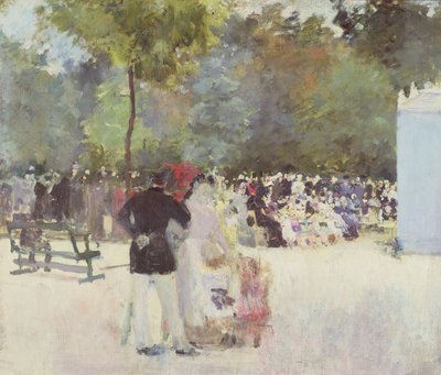 The Theatre de Guignol in the Jardin des Tuileries, 1883 by Emile Antoine Guillier
